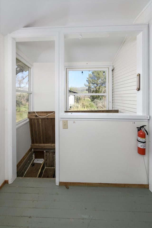 interior space with baseboards