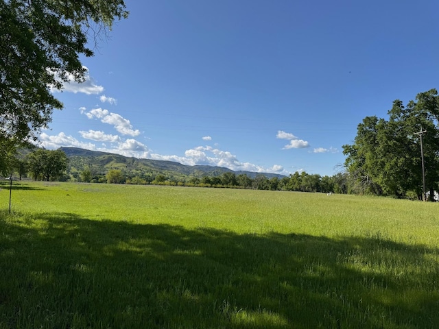 property view of mountains featuring a rural view