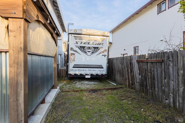 exterior space with fence