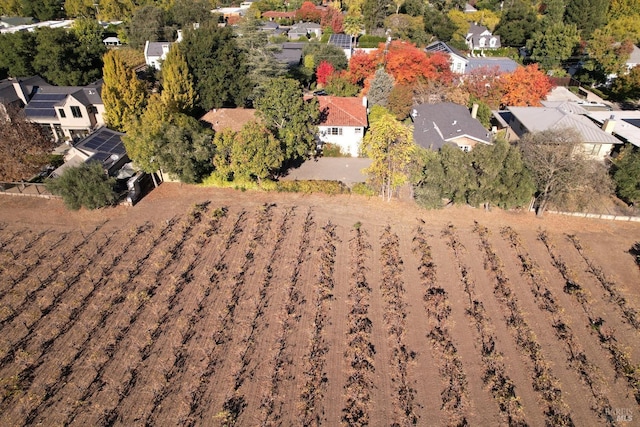 drone / aerial view with a residential view