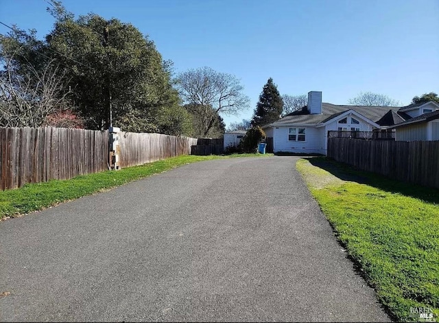 view of road