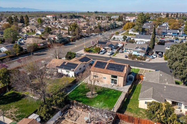 bird's eye view with a residential view