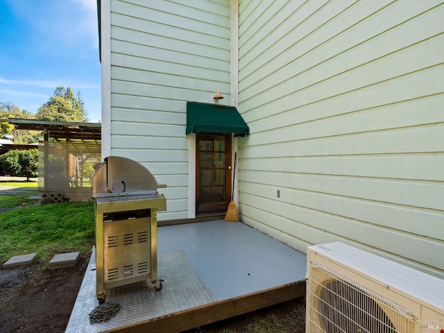 exterior details with ac unit