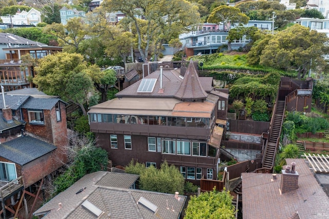 bird's eye view featuring a residential view