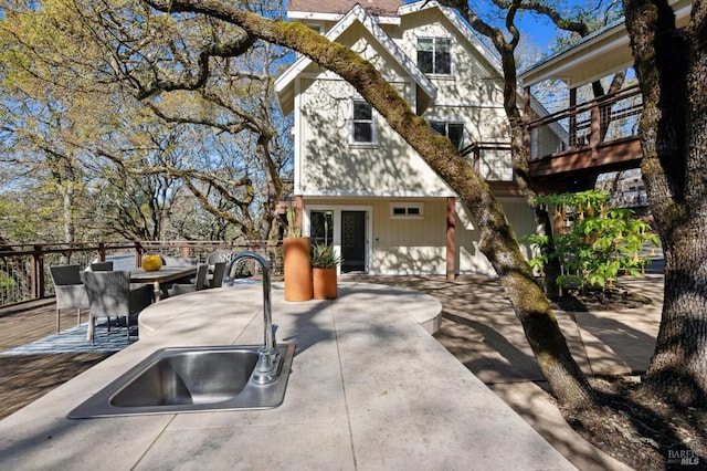 3292 Holland Dr, Santa Rosa, CA 95404 - exterior space with outdoor dining space and a sink