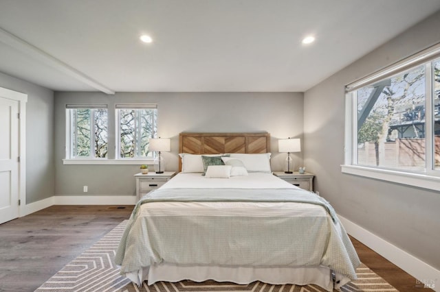 3292 Holland Dr, Santa Rosa, CA 95404 - bedroom featuring recessed lighting, wood finished floors, and baseboards