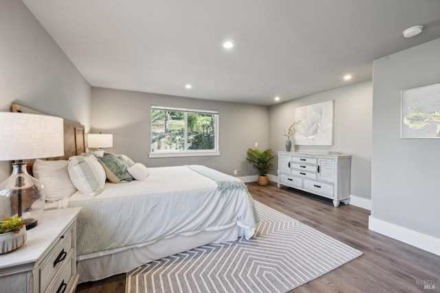 3292 Holland Dr, Santa Rosa, CA 95404 - bedroom featuring recessed lighting, baseboards, and dark wood-type flooring
