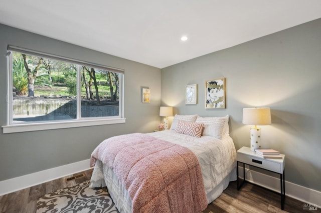 3292 Holland Dr, Santa Rosa, CA 95404 - bedroom featuring recessed lighting, visible vents, baseboards, and wood finished floors