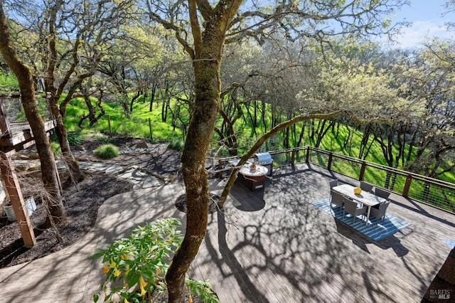 3292 Holland Dr, Santa Rosa, CA 95404 - view of wooden deck