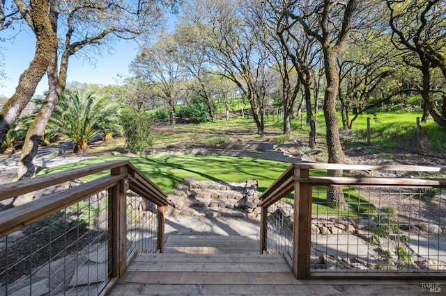 3292 Holland Dr, Santa Rosa, CA 95404 - deck featuring a lawn