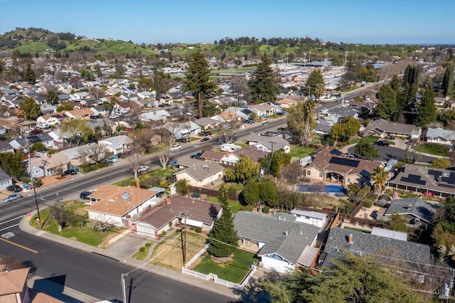 bird's eye view featuring a residential view