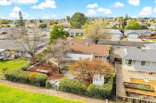 aerial view featuring a residential view