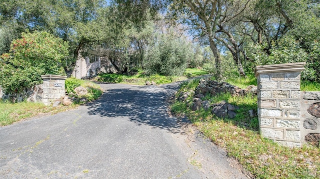 view of road featuring driveway