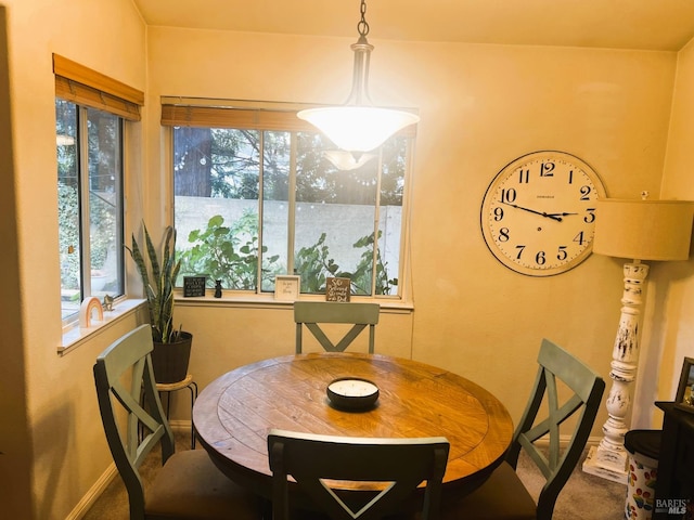 dining room featuring baseboards