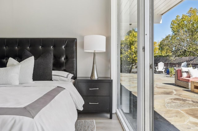 bedroom featuring access to exterior