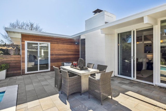 view of patio / terrace with outdoor dining area