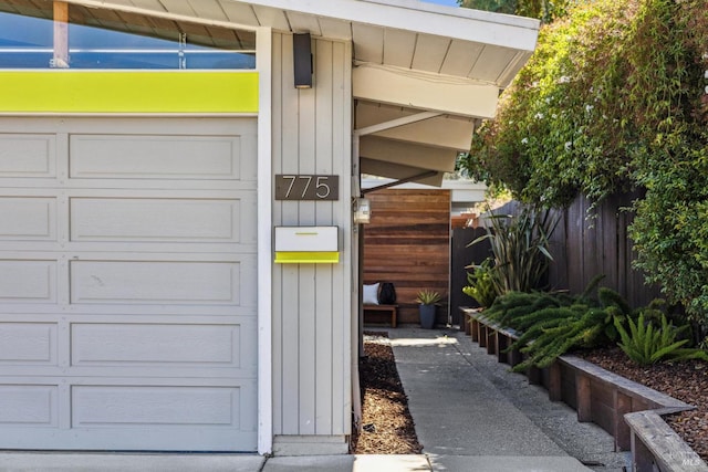 exterior space featuring fence