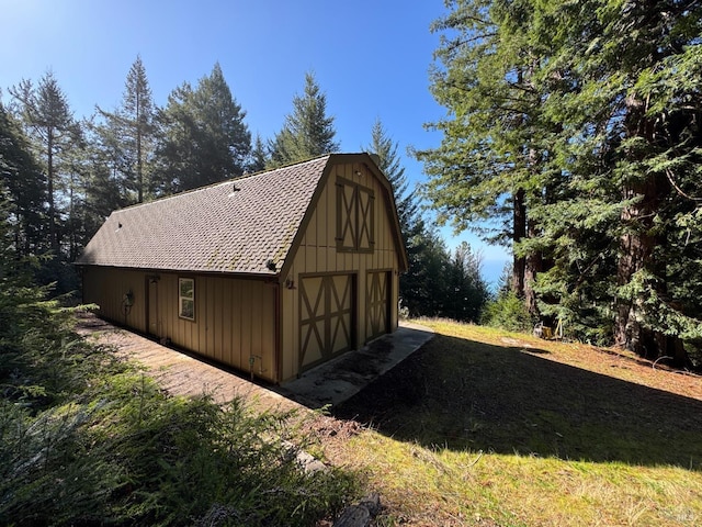 view of barn