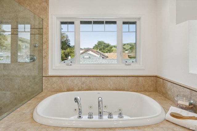 bathroom featuring a jetted tub