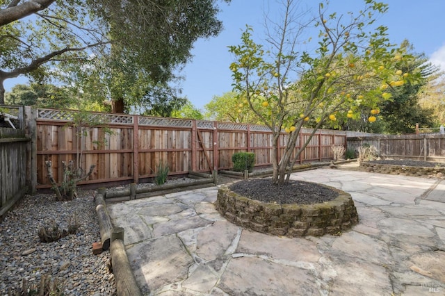 view of patio / terrace featuring a fenced backyard