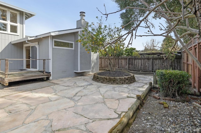 view of patio / terrace featuring a fenced backyard