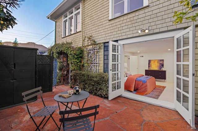 view of patio / terrace with fence