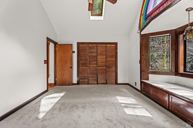 garage with baseboards