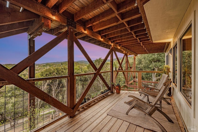 view of wooden terrace