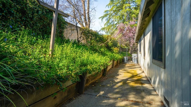 exterior space featuring fence