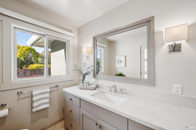 bathroom featuring vanity