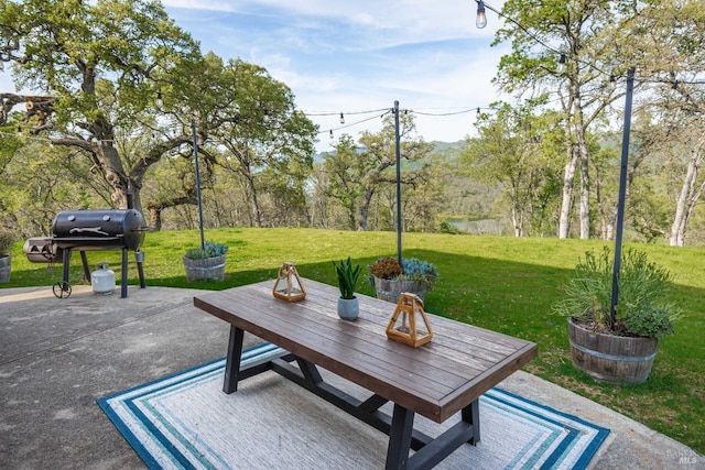 view of patio / terrace featuring grilling area