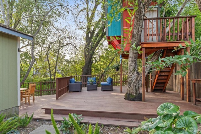 1133 Eggleston St, Napa, CA 94559 - view of wooden deck
