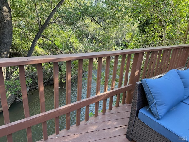 1133 Eggleston St, Napa, CA 94559 - wooden deck with a water view