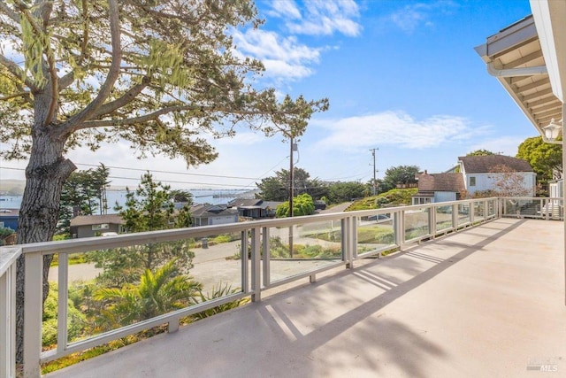 view of patio / terrace with a balcony