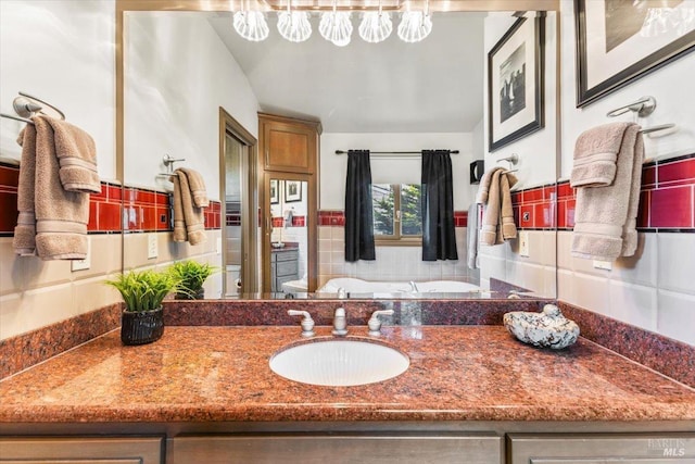 bathroom with vanity