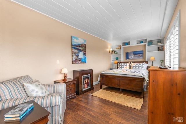 bedroom featuring hardwood / wood-style flooring