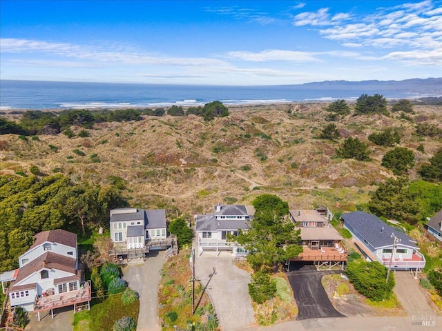 drone / aerial view with a residential view