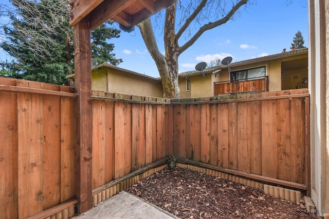 view of patio / terrace with fence