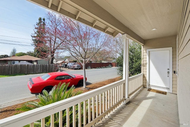 balcony with a porch