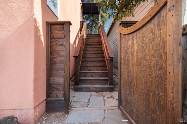 view of stairs