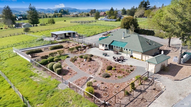 11747 Creek Hollow Rd, Healdsburg, CA 95448 - aerial view of sparsely populated area featuring mountains