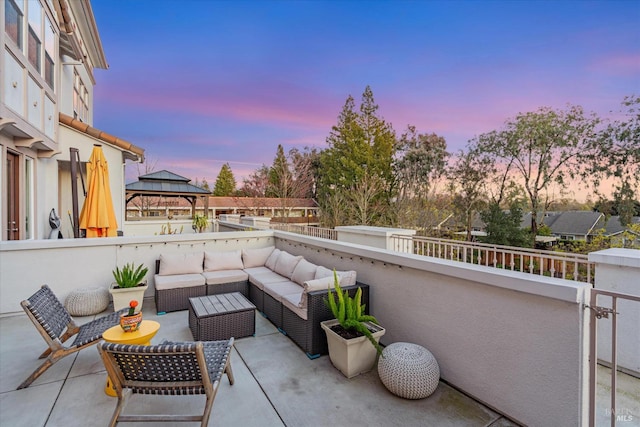 view of patio / terrace featuring outdoor lounge area