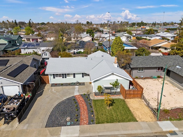 birds eye view of property featuring a residential view