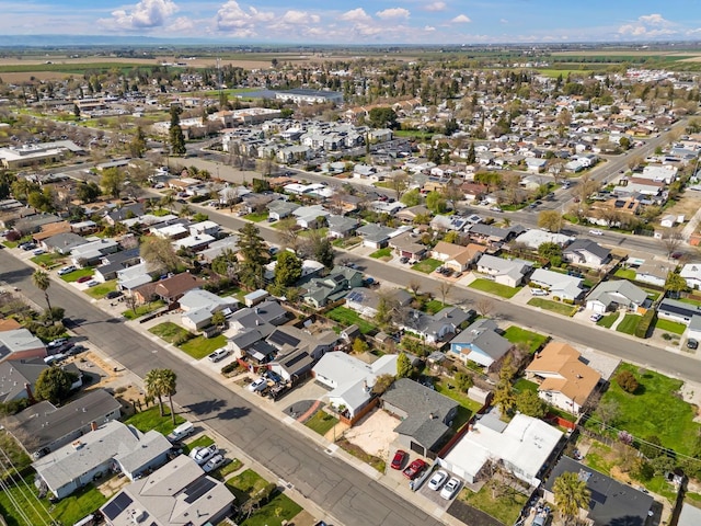 drone / aerial view with a residential view