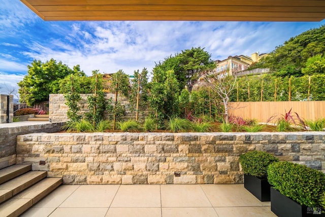 view of patio / terrace featuring a fenced backyard