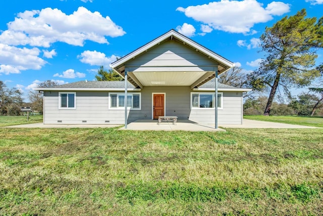 9862 Whalen Rd, Wallace, CA 95252 - back of property featuring a patio area and a lawn