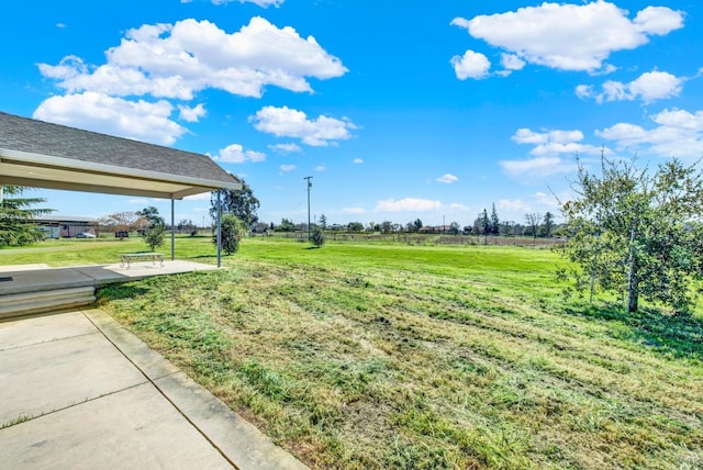 9862 Whalen Rd, Wallace, CA 95252 - view of green lawn with a patio