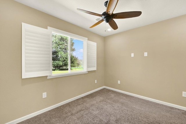 9862 Whalen Rd, Wallace, CA 95252 - carpeted empty room featuring ceiling fan and baseboards