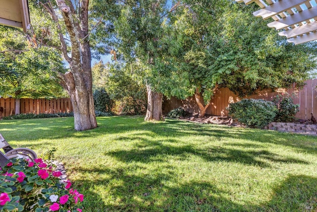 3022 Vista Grande, Fairfield, CA 94534 - view of yard with a pergola