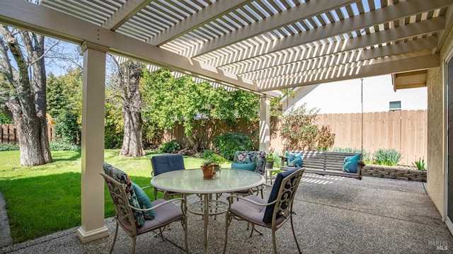 3022 Vista Grande, Fairfield, CA 94534 - view of patio featuring outdoor dining space and a pergola